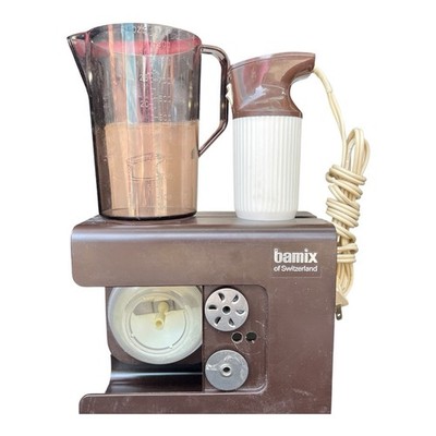Vintage Bamix of Switzerland M 122 Immersion Blender + Chopping Bowl