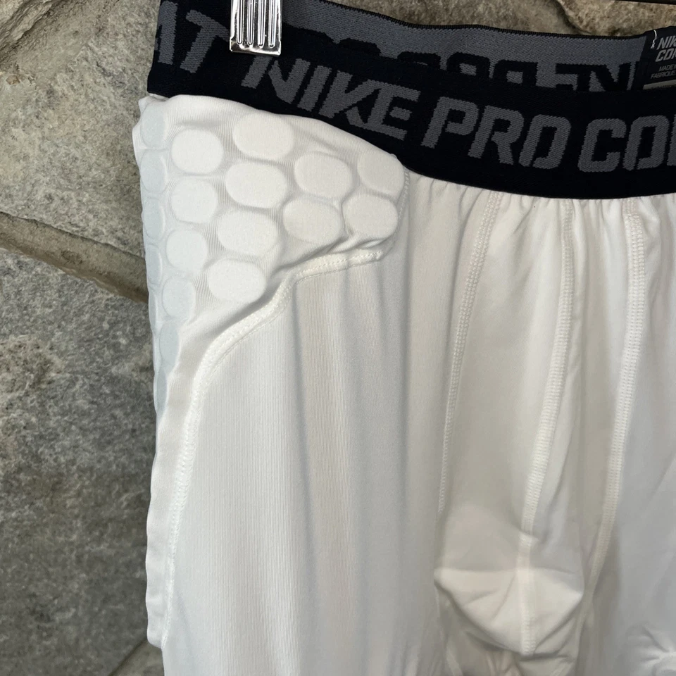 Nike Pro Combat Mens Padded Compression Shorts White XL FREE SHIPPING - Image 4 of 4