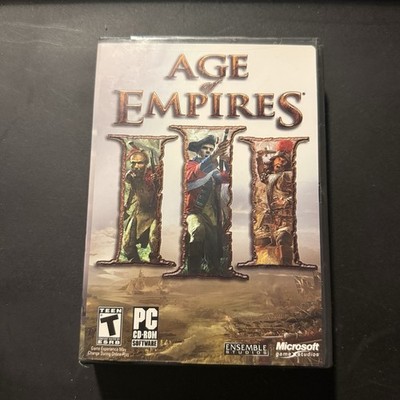 Age of Empires III PC CD-ROM Complete Big Box 3 Discs Manual Microsoft Windows