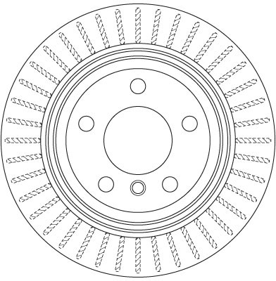 Disque de frein TRW DF6513S ventilé en acier carbone pour berlines allemandes