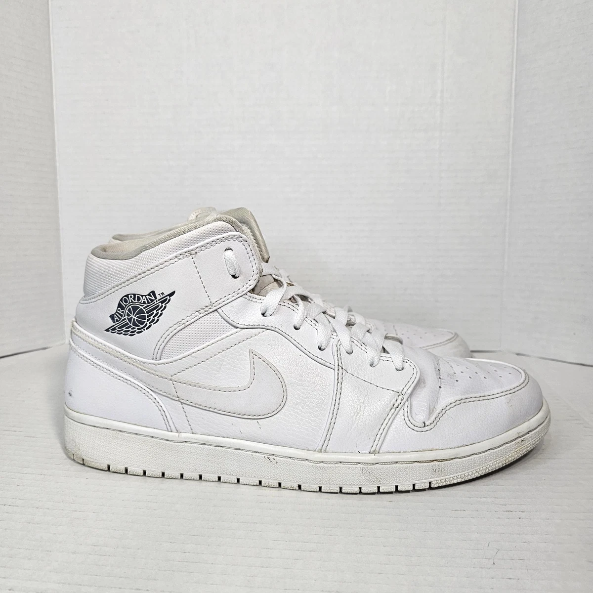 未使用 NIKE AIR JORDAN 1 MID PURE PLATINUM Jordan 1 Mid Pure Platinum Metallic Silver Men's - 554724-032 - US
