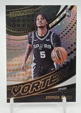 2024-25 Panini Revolution- Stephon Castle #19 Vortex Insert RC San Antonio Spurs