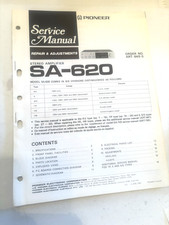Pioneer SA-620 Amplifier Service Manual Original 