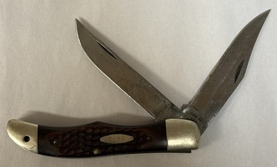 CASE XX U.S.A. 4 Dots 6265 SAB Vintage 2 Blade FOLDING POCKET