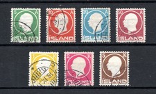 ISLANDE N° 68 / 74 série complète oblitérée cote 315e