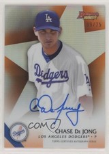 2015 Bowman's Best of Orange Refractor 9/25 Chase De Jong #B15-CD Auto 0c6