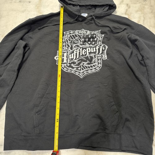 Harry Potter Hufflepuff Hoodie Erwachsene Gr. 2XL XXL schwarz Sweatshirt - Bild 4 von 5
