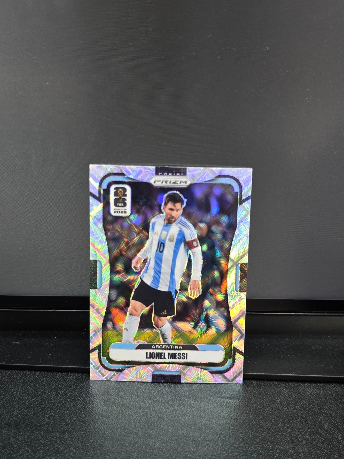 2026 Panini Prizm World Cup - Lionel Messi #10-Celestial Lattice prizm