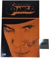 Malcolm McDowell signed 12x18 Poster Alex DeLarge - A Clockwork Orange
