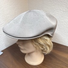 Kangol Men  s Tropic 504 Ventair Hat Cap Beige Flat Ivy Beret Knit Sz M Casual