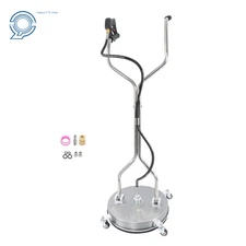 18Inch 6000PSI Max Pressure Washer Surface Cleaner W/ Handles & 4 Wheels