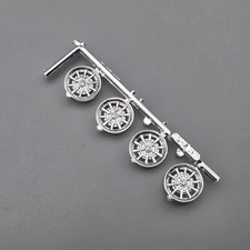 Amtertl 125 1968 Gt-500 Shelby Mustang Parts Kit Bash Chrome Wheels