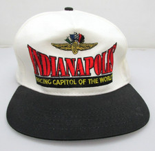 Vtg Indianapolis Racing Capital of the World Snapback Hat Cap SS Sport Service