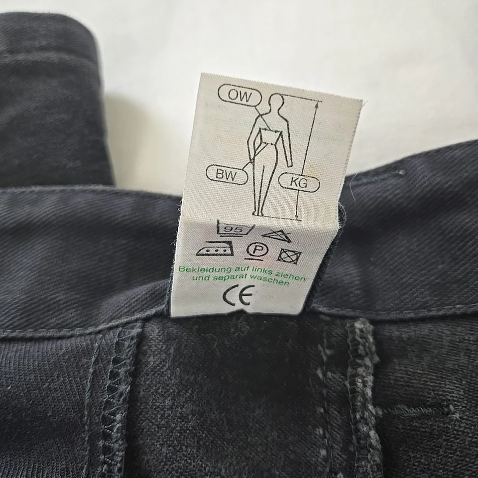 ROFA Guild Trousers German Workwear Black Denim Double Zip Arrow Dart Mens 33x33 - Image 4 of 4