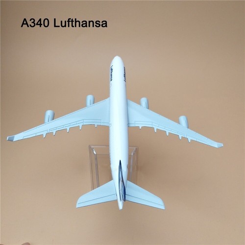 Modello Aereo Lega Die-Cast 1:400 Collezione 16cm Airbus A340 Lufthansa Airlines - Foto 5 di 6