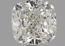 Cert. GIA 1.96 CT Cushion Cut Natural Mined Diamond Loose K color SI2 clarity 3383.16 per carat