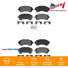 Front Rear Semi-Metallic Disc Brake Pads Kit For Workhorse Custom Chassis W42