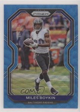 2020 Panini Prizm Blue Wave Prizm /199 Miles Boykin #40 0q3