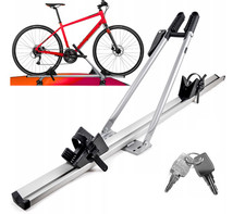 1 x Tour Cycle Carrier Roof Mounted Bike Bicycle Car Rack Holder Lockable