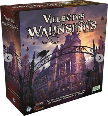 Fantasy Flight Games Villen des Wahnsinns Brettspiel Horror Arkham 