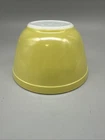 Vintage Pyrex 401 Bowl Primary Color Yellow 1-1/2 Pint Nesting Mixing Ovenware