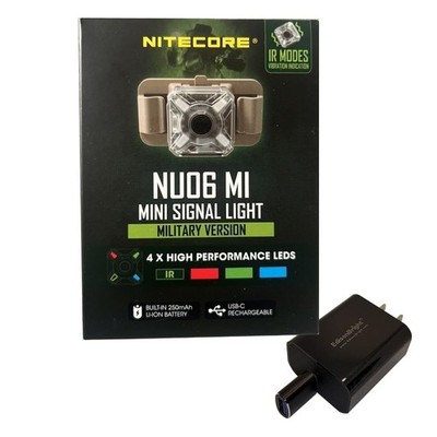 EdisonBright Nitecore NU06 MI IR Infrared Red Green Blue 4 Color Transparent 