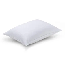 2-in-1 Memory Foam Pillow and Alternative Down Fiber Fill, Standard Size, Sid...