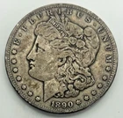 1890-CC Circulated Silver Morgan Dollar