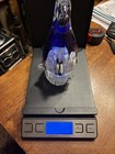 ART GLASS PENQUIN WITH BABIES,CLEAR AND COBALT BLUE — photo 8