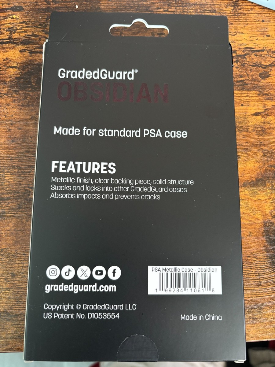 Limited Edition Obsidian Graded Guard for PSA Graded Cards – In