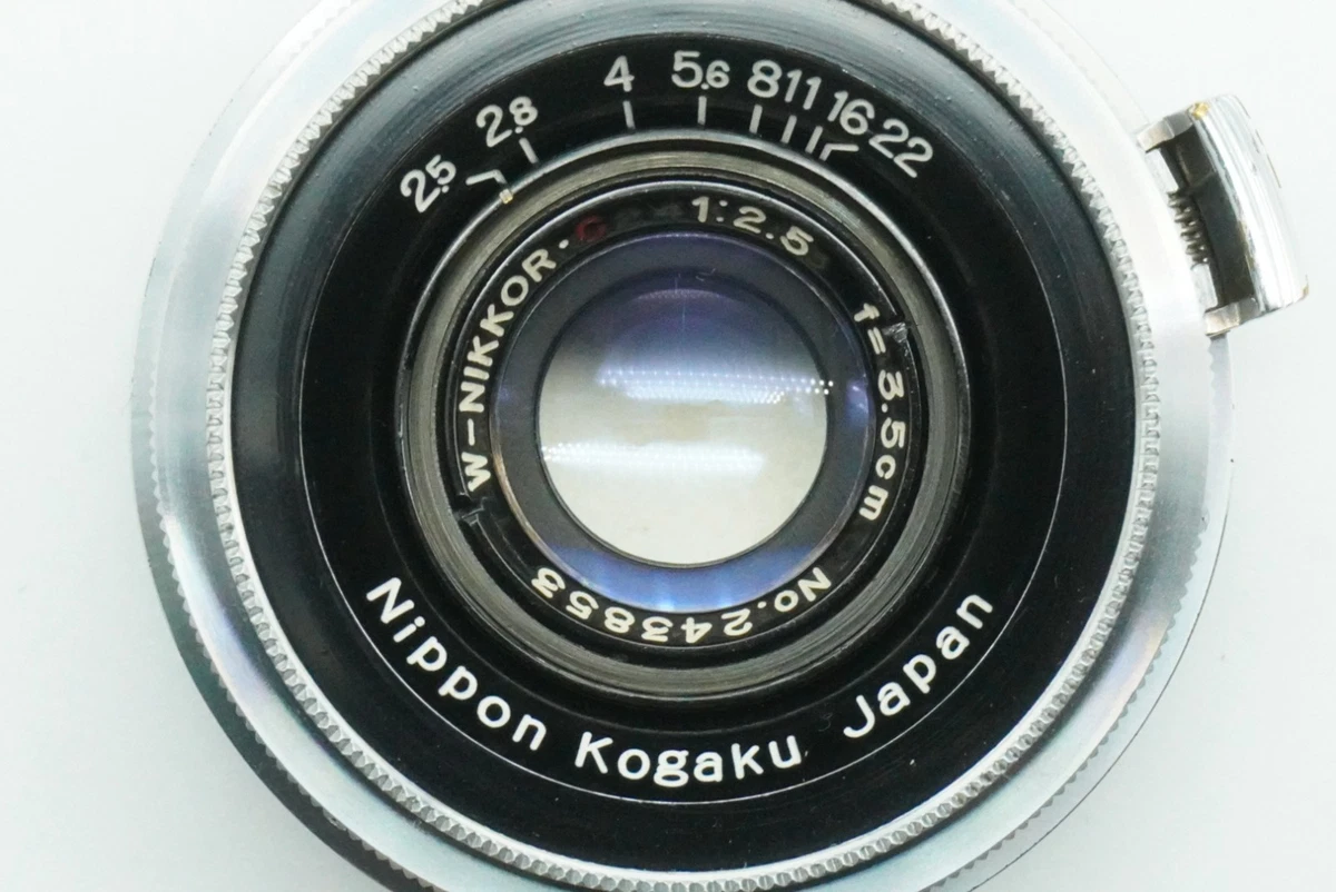 Nikon NIKKOR W Camera Lenses 35mm Focal f/2.5 Maximum Aperture for
