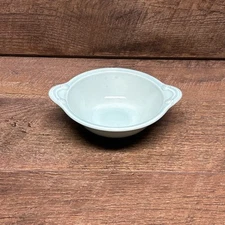 Vintage Lu-Ray Pastels (T.S.&T.) Green 2 Handle Soup Bowl 7 inch #2481 READ