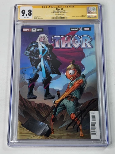 Thor 9 Salvador Larroca Fortnite Variant CGC 9.8 WP Signature Series Donny Cates