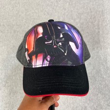 Star Wars Snapback Hat Cap Size Youth Black Darth Vader Movie Adjustable