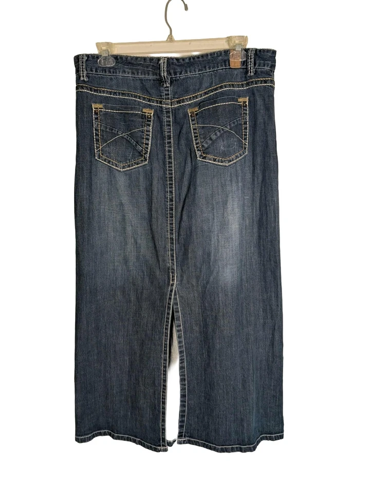 Falda vaquera para mujer Maurices talla 15/16, algodón elástico, vintage Y2K Foto 2 de 3