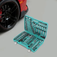 216 Piece Mechanic Tool Set Socket & Ratchet Wrench Set w/ Storage Case US