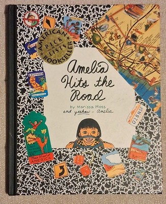 Amelia Hits the Road By Marissa Moss Hardcover Children's Book Great Condition 