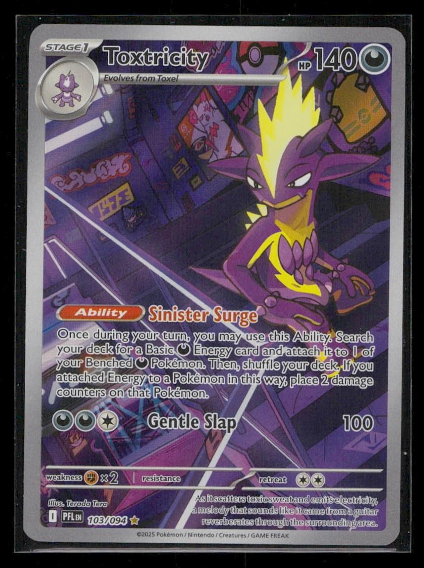 Toxtricity Phantasmal Flames 103/094 NM Pokemon TCG Holo Terada Tera