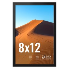 LaVie Home 8x12 Picture Frame for Wall Display, Black 8x12,