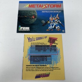 Metal Storm (Nintendo NES) COMPLETE CIB TESTED & WORKING W/ POSTER!