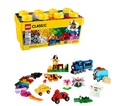 LEGO Classic Medium Creative Brick Box Train Car Tiger Set 10696 Kids 4+