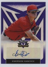 2020 Leaf Valiant Portrait Purple Prismatic /25 Emerson Hancock #PA-EH2 Auto 4jk