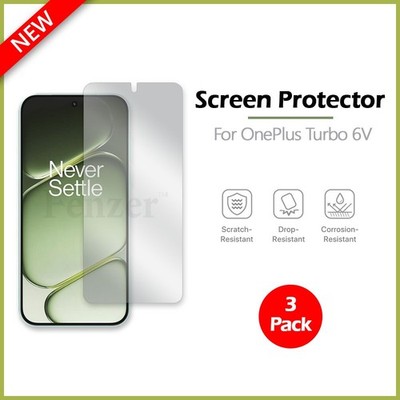 3x For OnePlus Turbo 6V Screen Protector w/ cloth