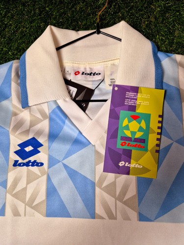 Lotto - Camiseta de entrenamiento vintage - Patrón - Nuevo/Deadstock - XL - Imagen 4 de 7