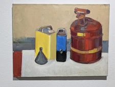 Estate Sale Collection Texas Artist Acrylic Painting on Canvas 18" x 24"