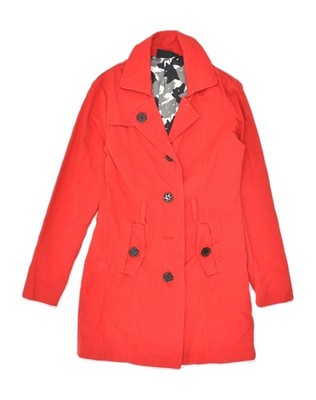 Volcom Damen Mantel UK 10 Small Rot Baumwolle AE20