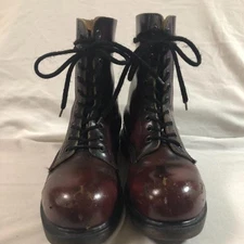 Dr. Martens Made in England 10-hole Boots Vintage Color Women UK5 US7 Rare JPN