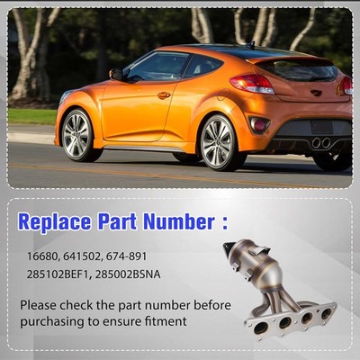 For Hyundai Accent/Veloster Kia Rio 1.6L Exhaust Manifold Catalytic Converter
