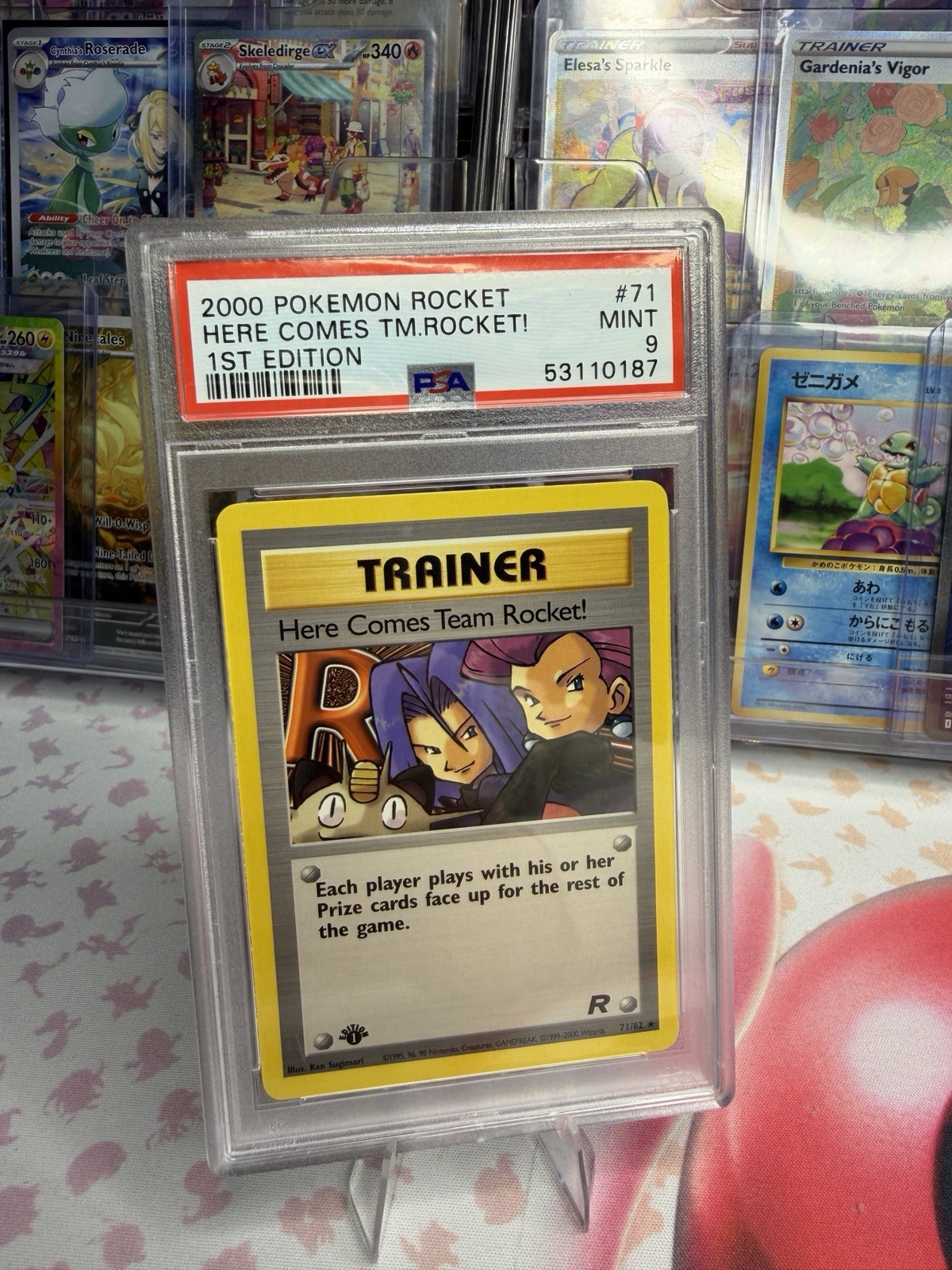 POKEMON HERE COMES TEAM ROCKET 71/82 1ST EDITION 2000 TEAM ROCKET PSA 9 MINT