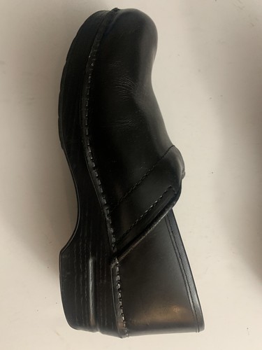 Dansko Women’s Clog Shoes Size 40 US9.5 Black Leather - Picture 4 of 15